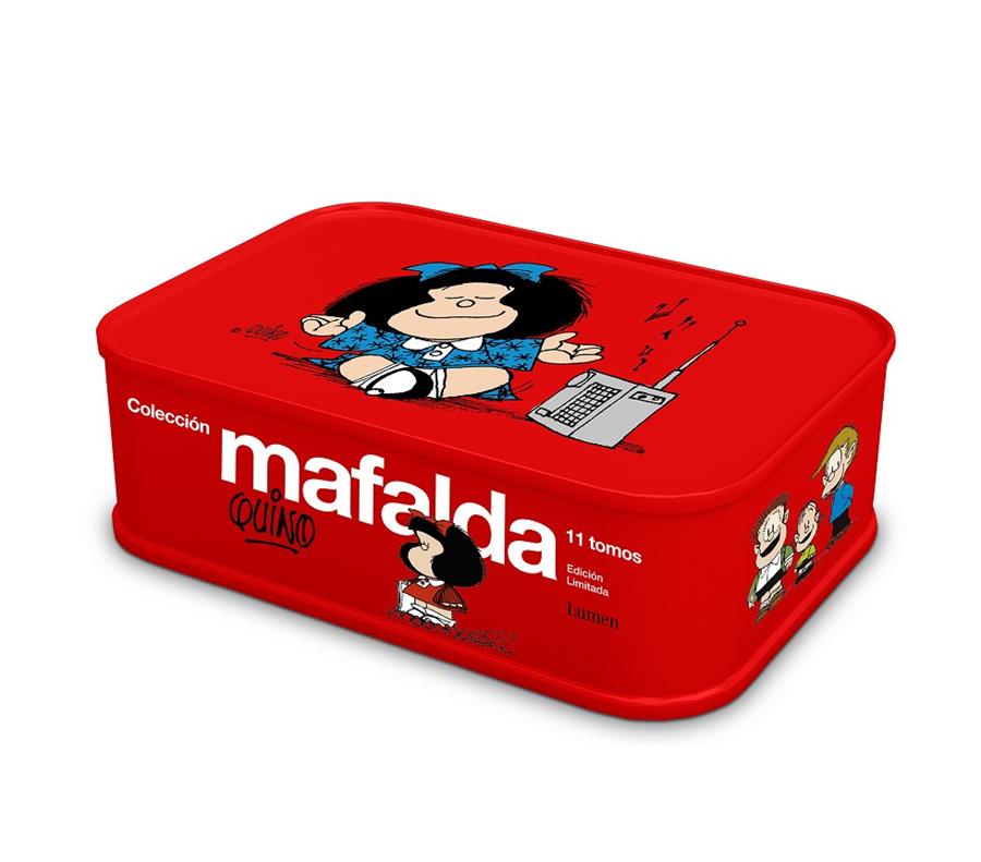 Colección Mafalda: 11 tomos en una lata (Color rojo) (edición limitada) | 9788426424297 | Quino