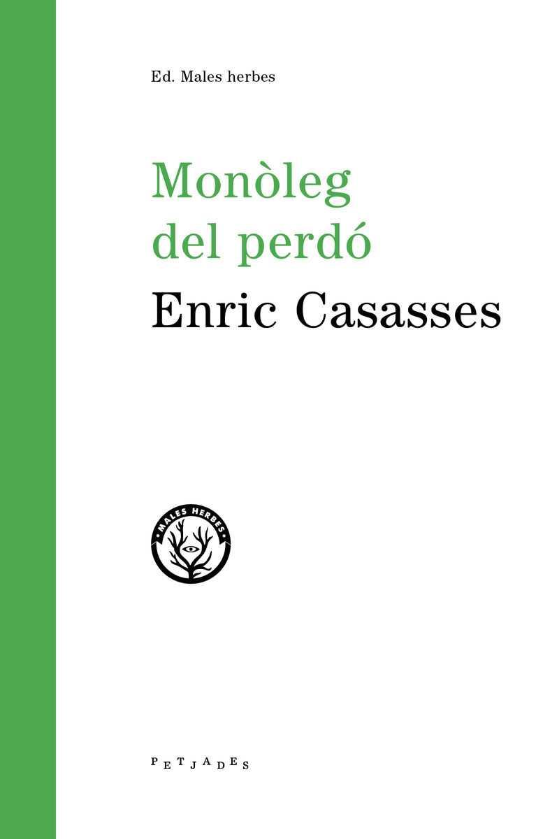 Monòleg del perdó | 9788494780011 | Casasses Figueres, Enric