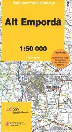 ALT EMPORDÀ - 02. MAPA COMARCAL DE CATALUNYA 1:50.000 | 9788439397656