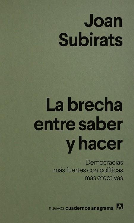 La brecha entre saber y hacer | 9788433949004 | , Joan subirat