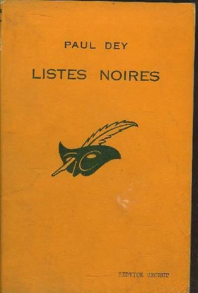 Listes noires | 0listesnoires | Dey, Paul