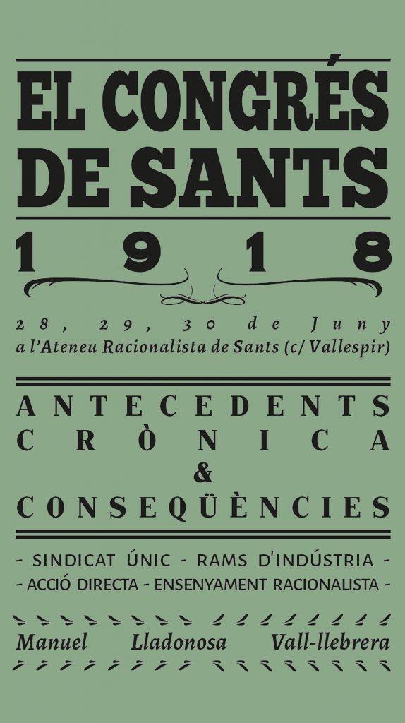 Congrés de Sants 1918 | 978-84-17190-43-9 | Lladonosa Vall-llobrera, Manuel