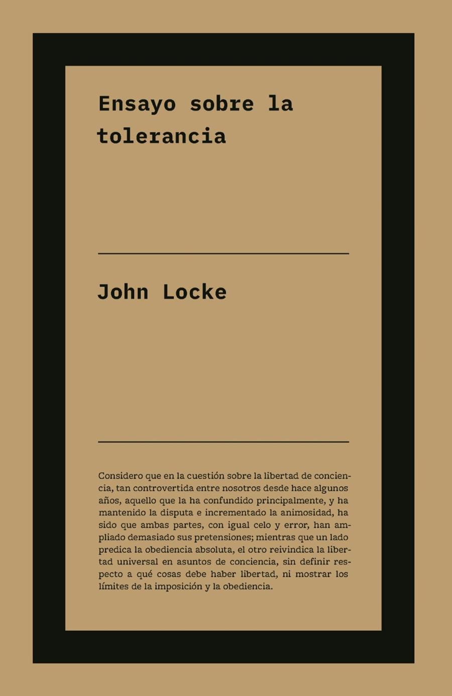 Ensayo sobre la tolerancia | 9791388115189 | Locke, John