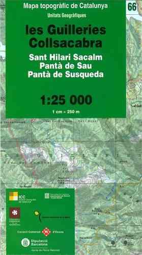 MAPA GUILLERIES COLLSACABRA | 9788439393931 | ICGC - INSTITUT CARTOGRÀFIC I GEOLÒGIC DE CATALUNYA