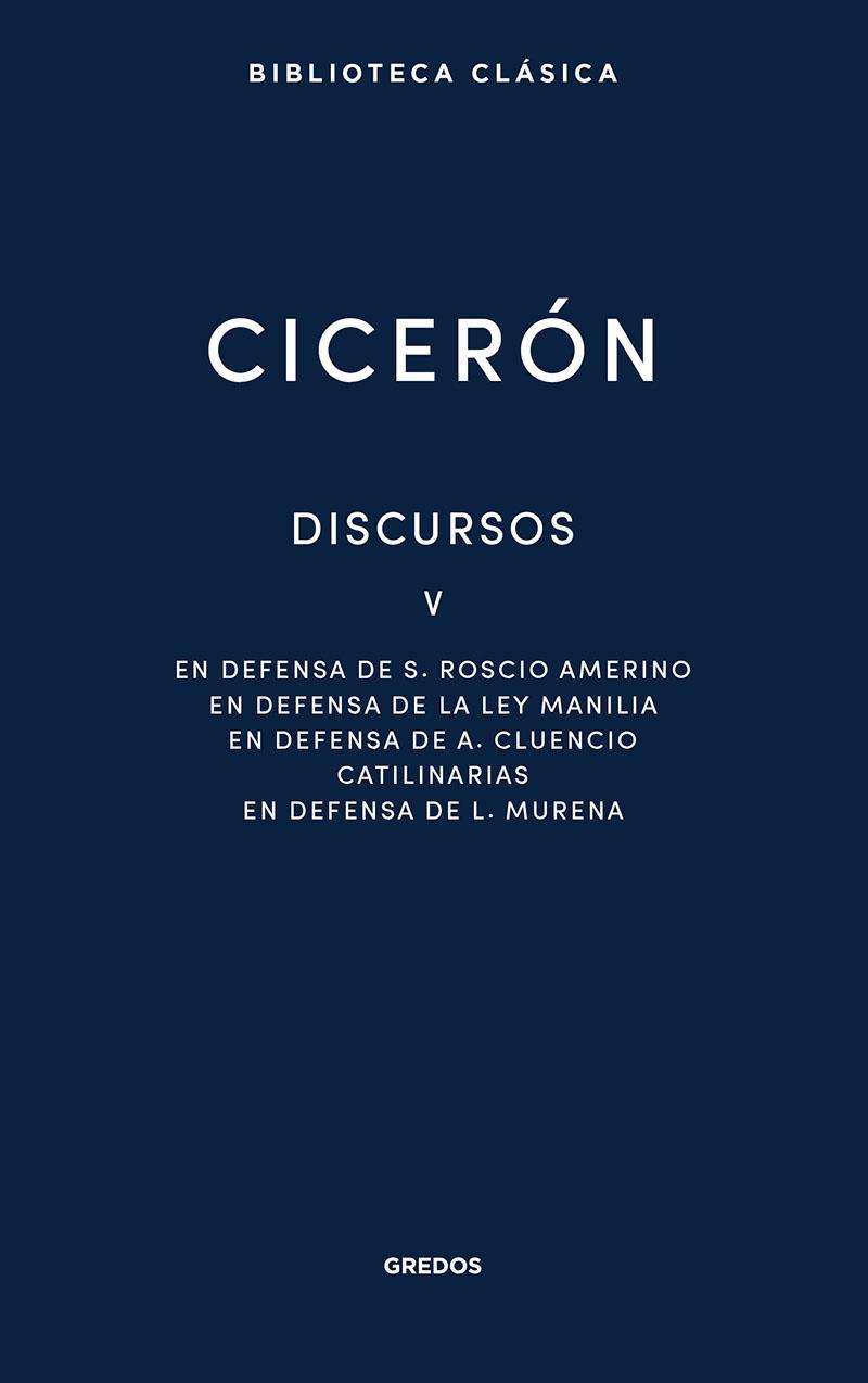 Discursos V | 9788424939540 | Cicerón, Marco Tulio