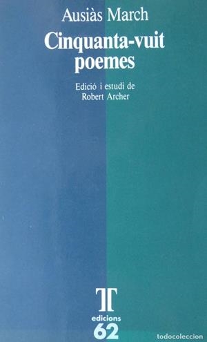 Cinquanta-vuit poemes | 9788429730401 | March, Ausias