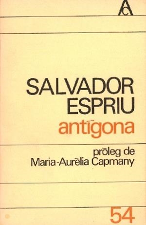 Antígona | antígona | Espriu, Salvador