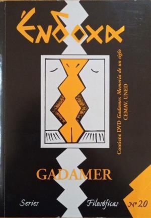 Revista Endoxa nº20. Especial Gadamer | 9771133535004 | Oñate y Zubía, Teresa et al. (coord)