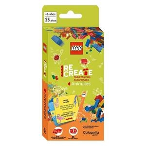 Lego Recreate animales construcción tarjetas con actividades | 9788419987549 | AA.VV.