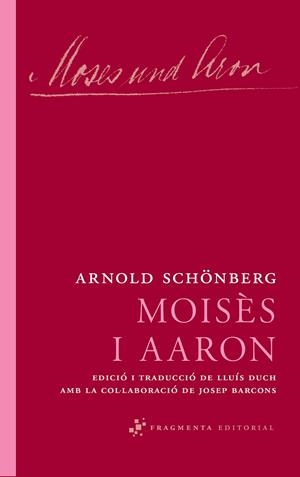 Moisès i Aaron | 9788492416639 | Schönberg, Arnold