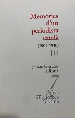 Memòries d'un periodista català 1904-1940 | 9788493262471 | Gascon i Rodà, Jaume