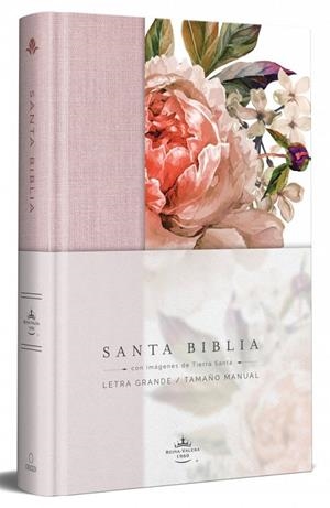 Biblia Reina Valera 1960 letra grande. Tapa Dura, Tela rosada con flores, tamaño | 9781644733875 | 1960, REINA VALERA REVISADA 1960